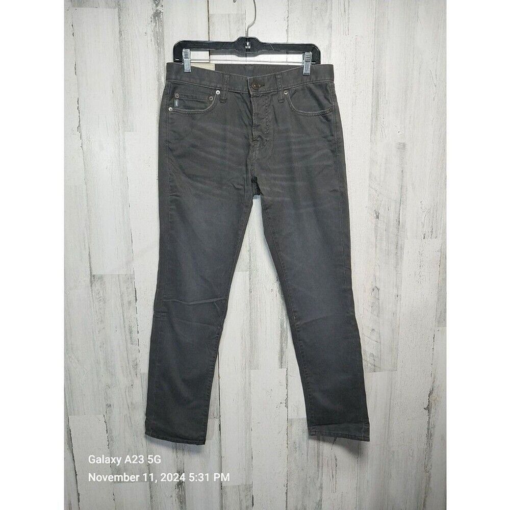 Abercrombie & Fitch Grey Men’s Slim Straight Button Fly Jeans 30 X 30
